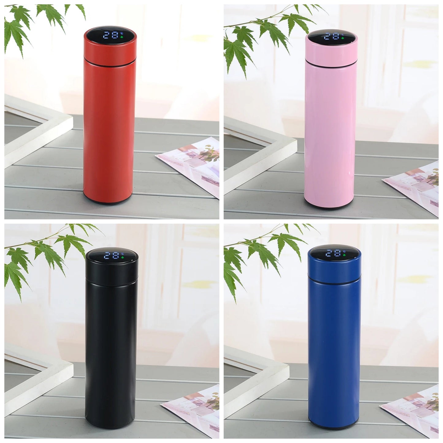 Smart Vacuum Insulated 304 Stainless Steel Perfect for Hot & Cold Drinks