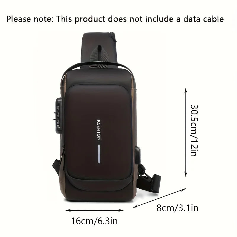 Crossbody Shoulder Backpack Sling Chest Bag for Men