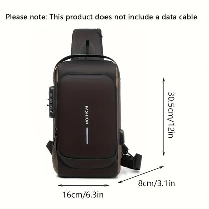Crossbody Shoulder Backpack Sling Chest Bag for Men