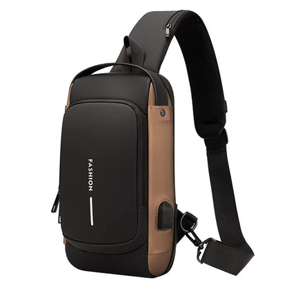 Crossbody Shoulder Backpack Sling Chest Bag for Men