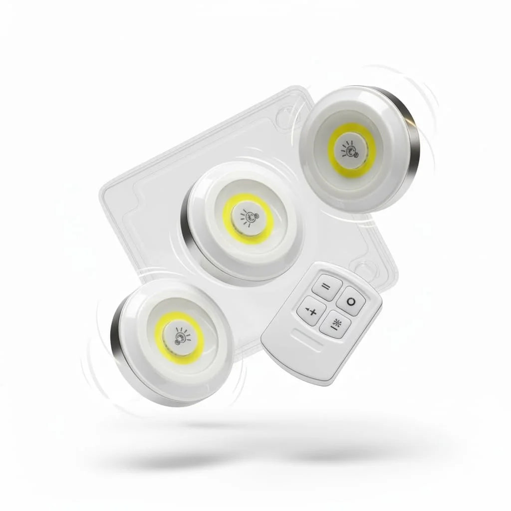 Wireless RGB Color Changing Puck Lights