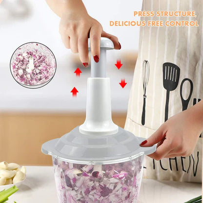 1500ml Manual Hand Chopper & Food Processor