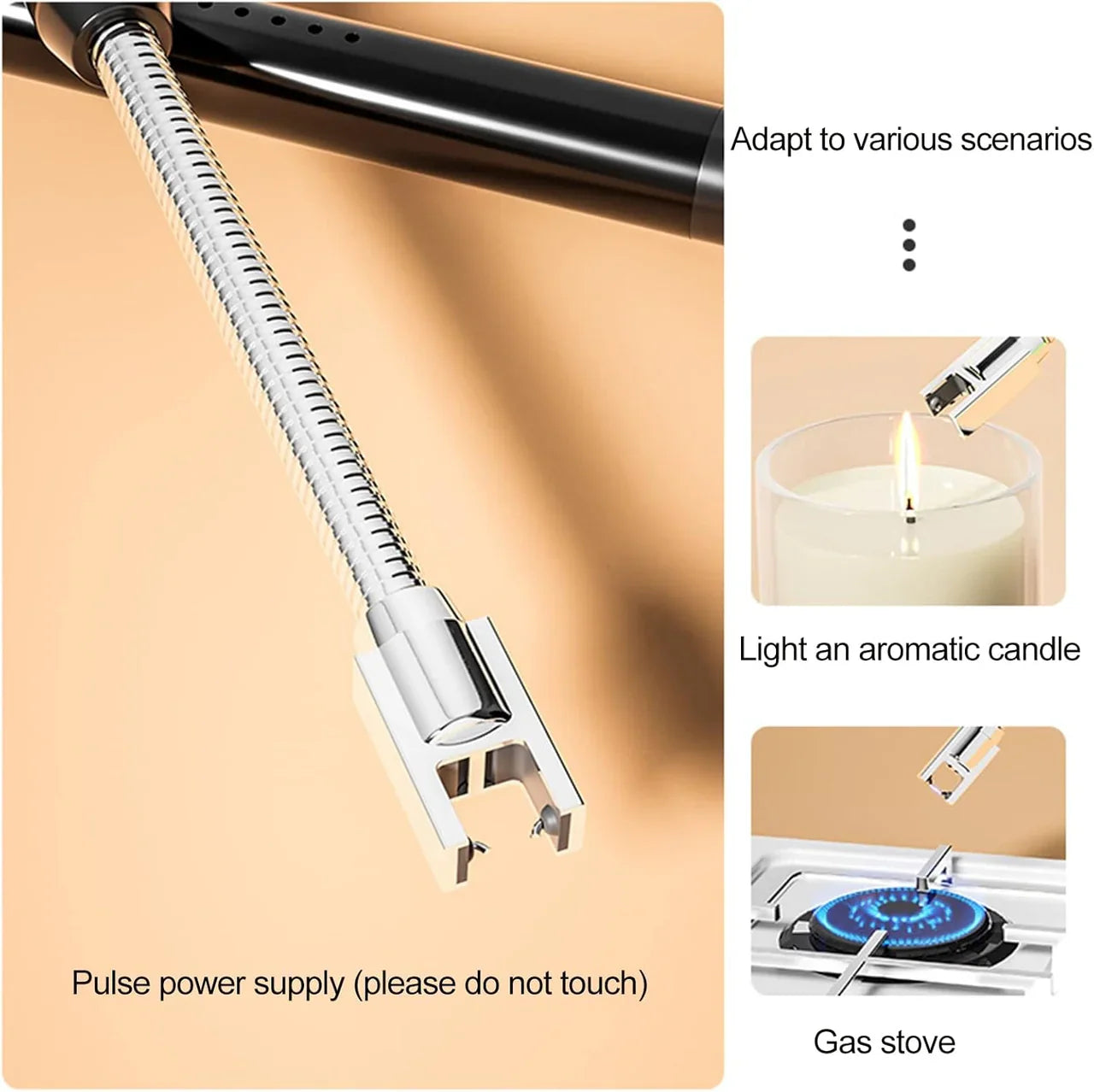 USB Rechargeable Electric Arc Lighter LED Display