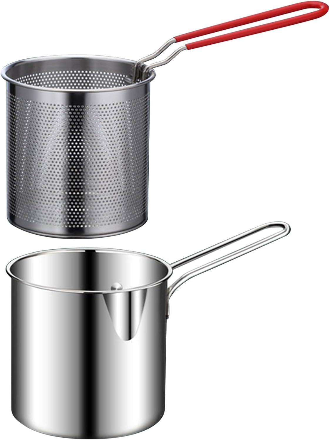Stainless Steel Deep Frying Pot Strainer Basket
