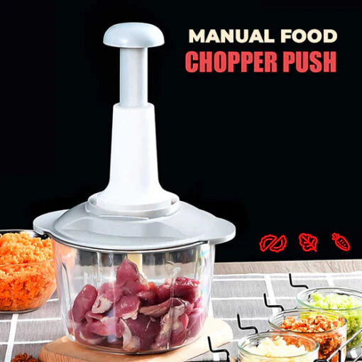 1500ml Manual Hand Chopper & Food Processor