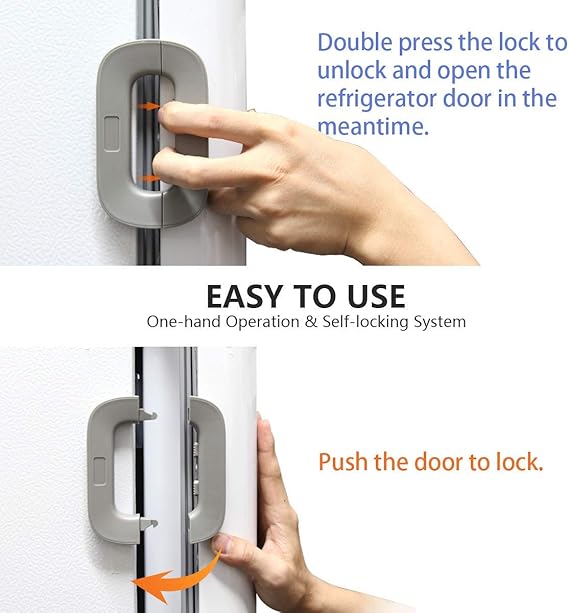 Self-Adhesive Child Safety Refrigerator Lock