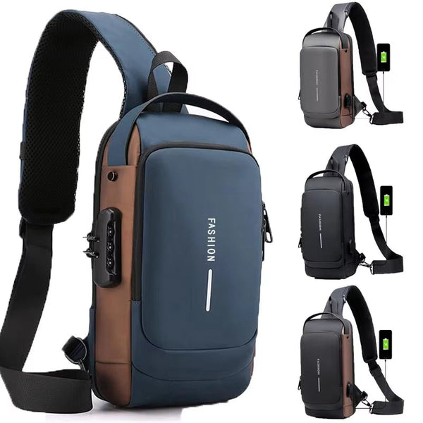 Crossbody Shoulder Backpack Sling Chest Bag for Men