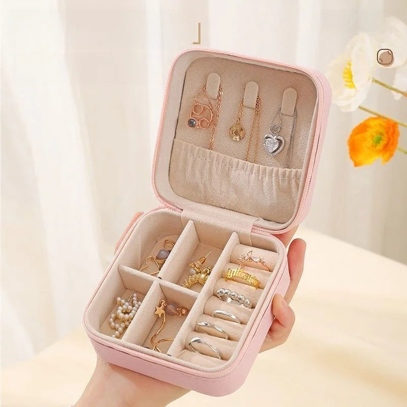 Leather Jewelry Organizer Box