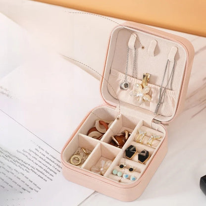 Leather Jewelry Organizer Box