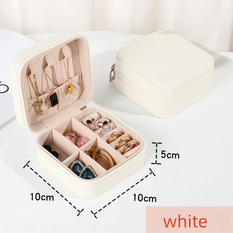 Leather Jewelry Organizer Box